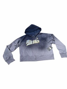 New Era Milwaukee Brewers Full Zip Hoodie Women’s Large NWT